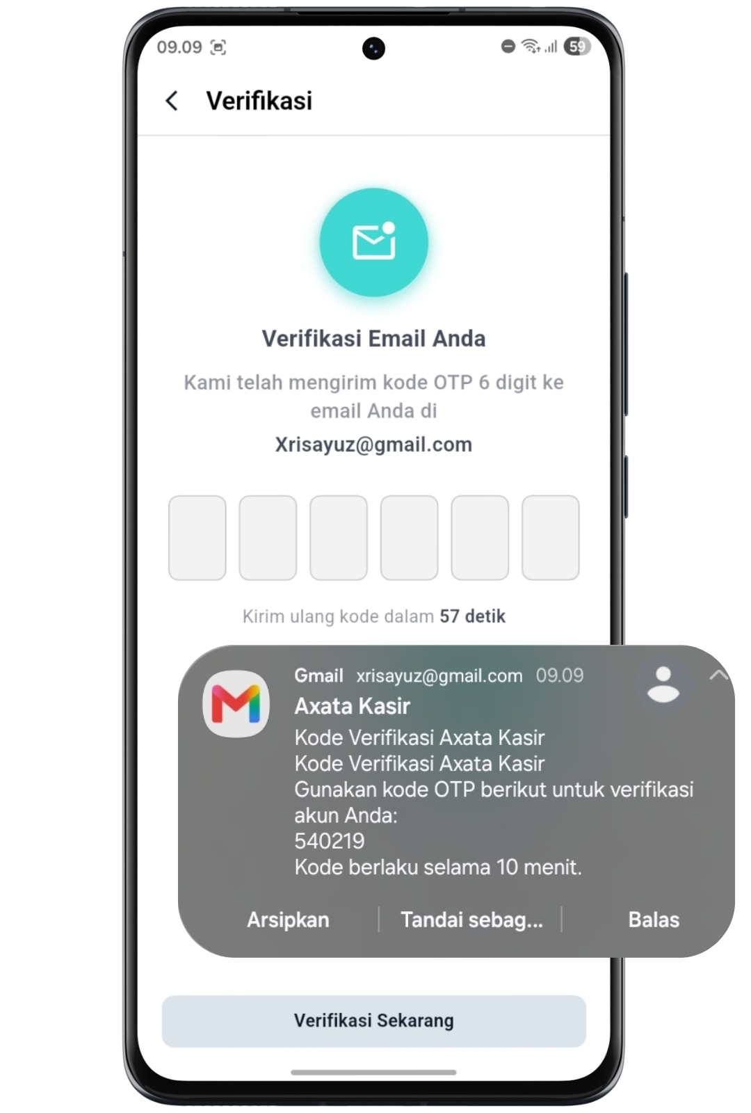 Verifikasi email