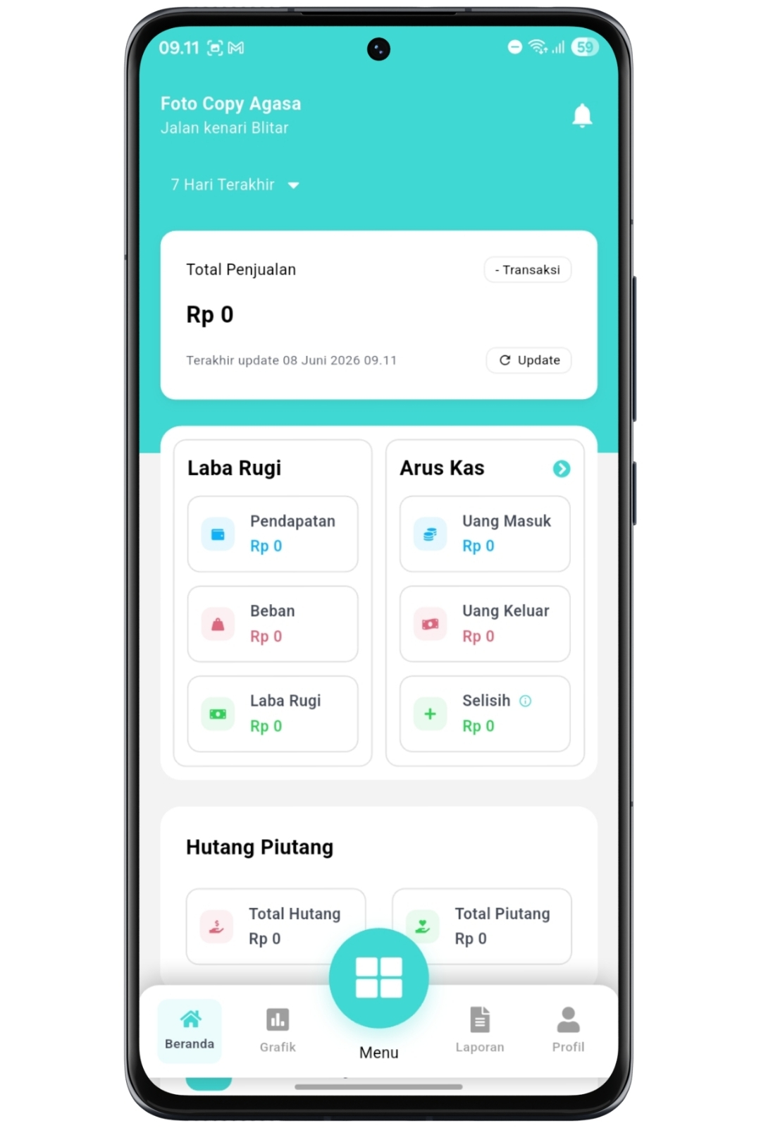Database toko siap digunakan