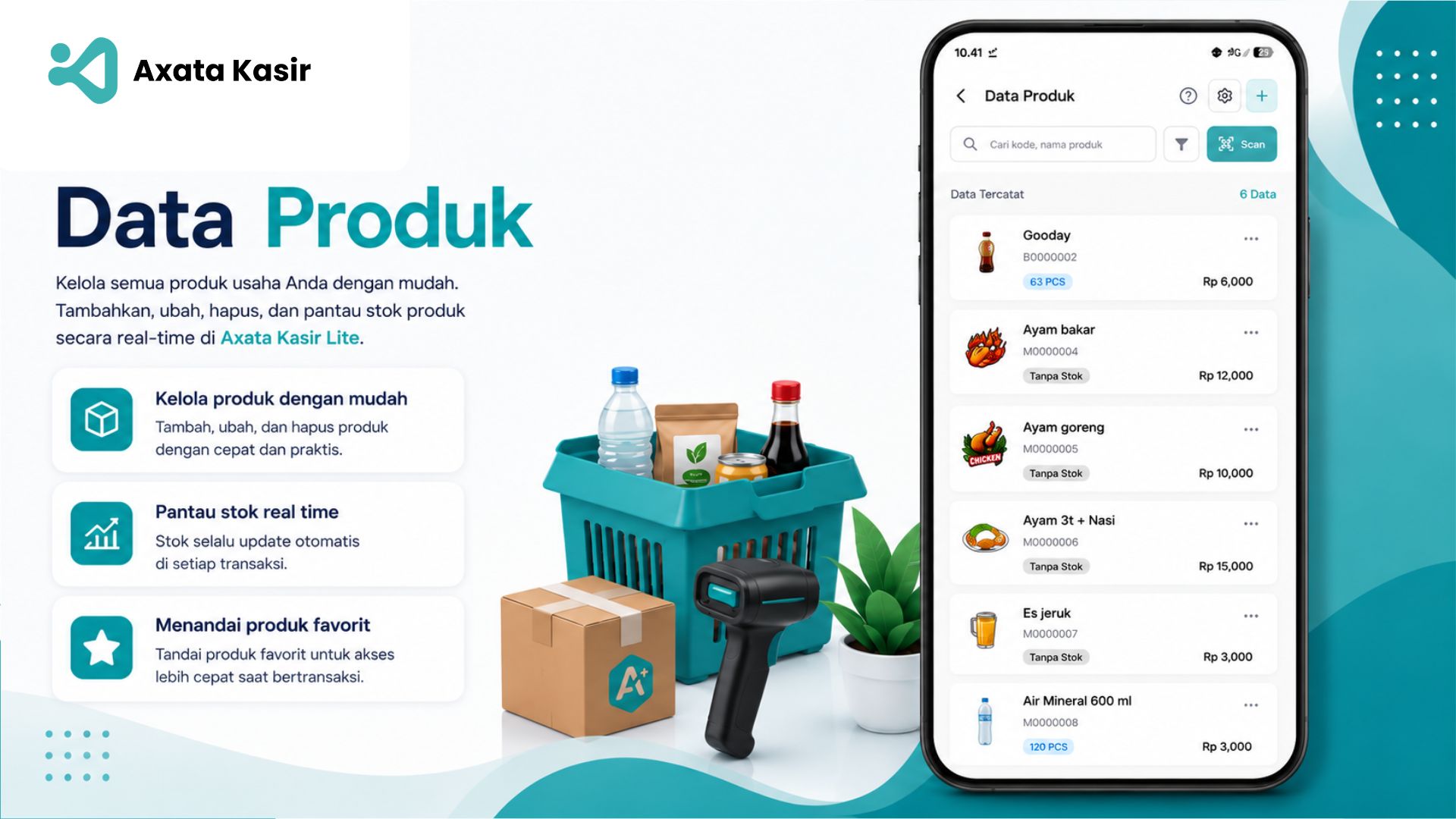 Data Produk Axata Kasir Lite